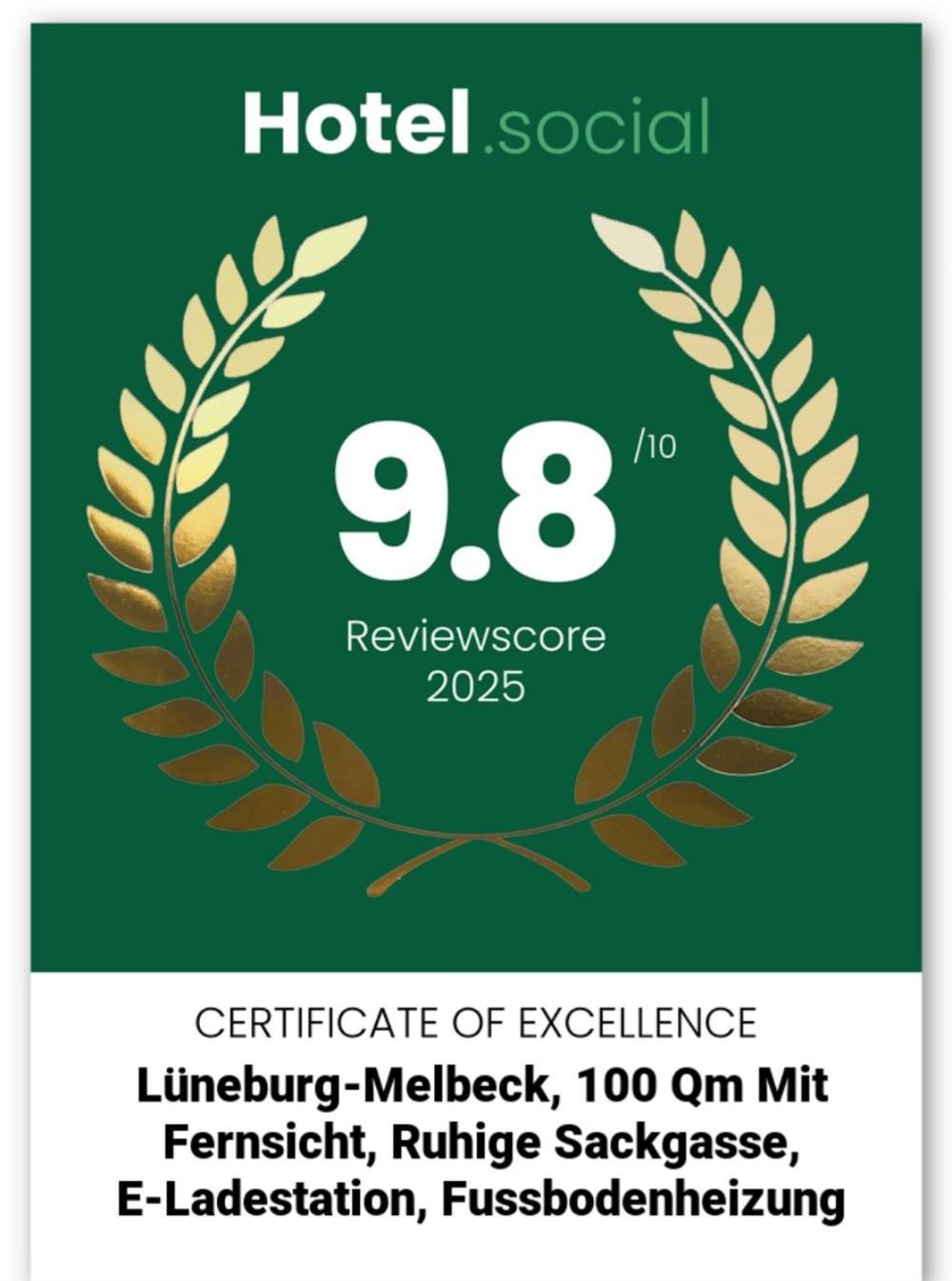 Lueneburg-Melbeck, 105 Qm Mit Fernsicht, Ruhige Sackgasse, Fussbodenheizung, Wallbox Gegen Gebuehr エクステリア 写真